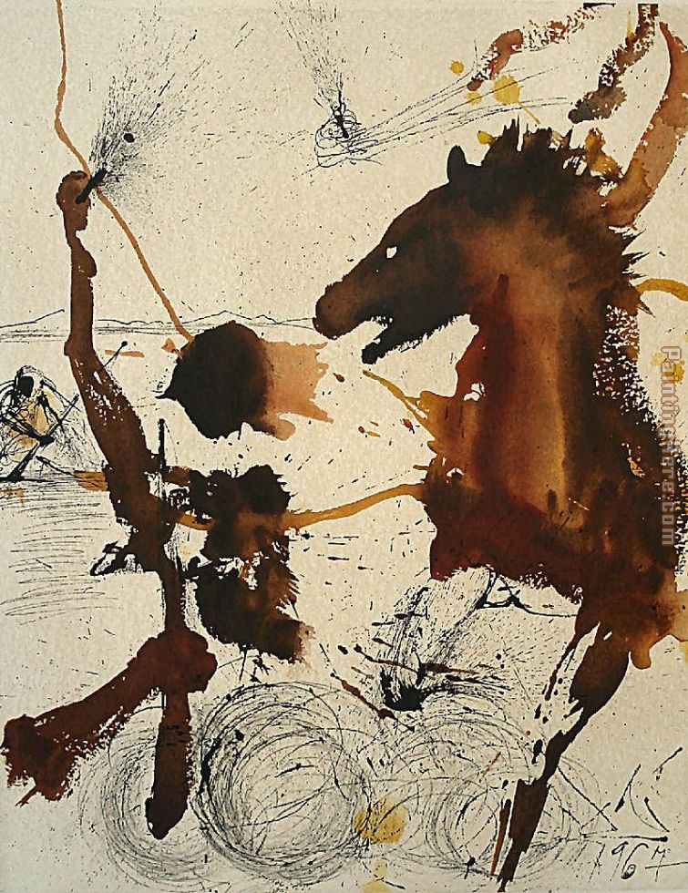 The Pioneers of Israel painting - Salvador Dali The Pioneers of Israel art painting
